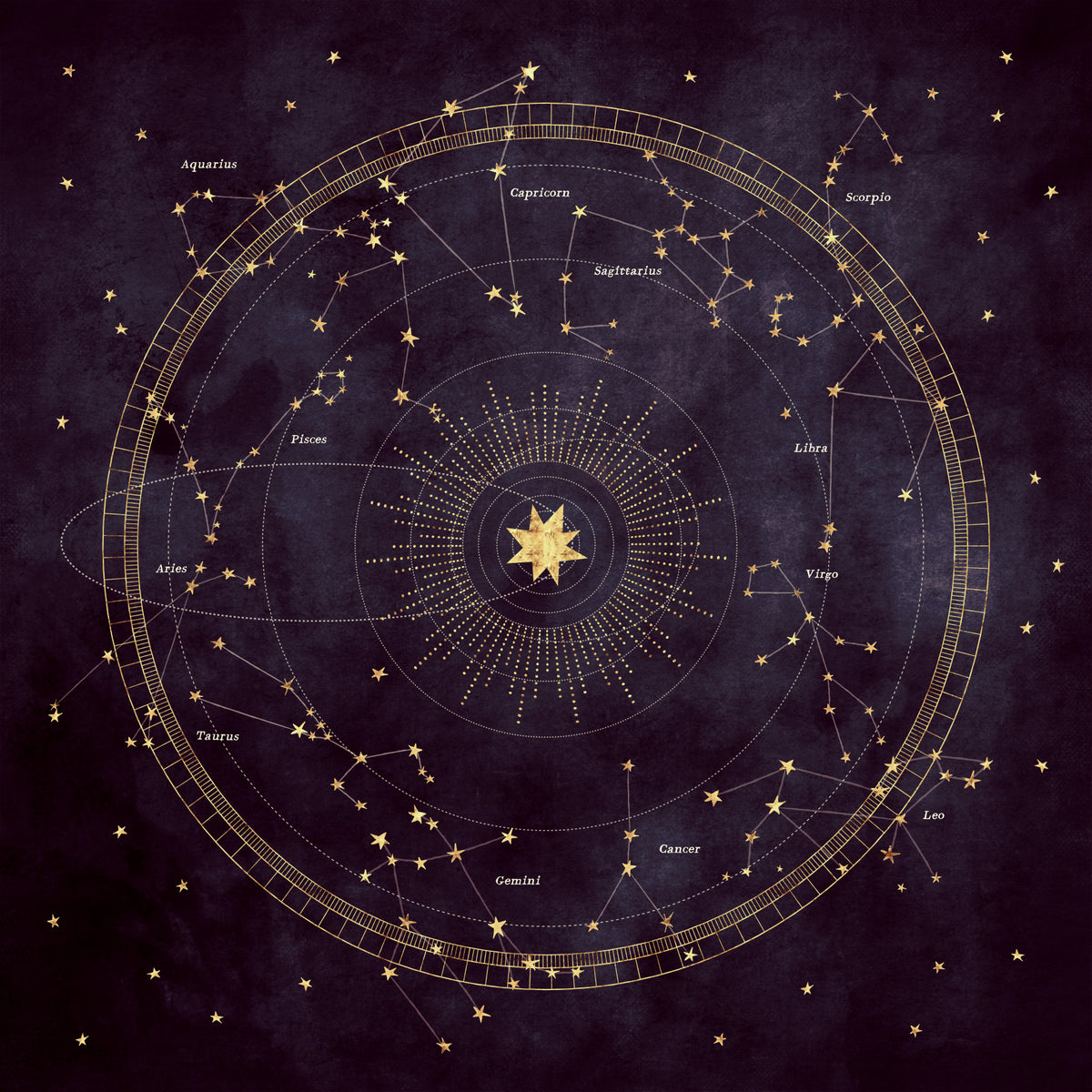 Fototapet mural Astro Wheel, culoarea vânătă