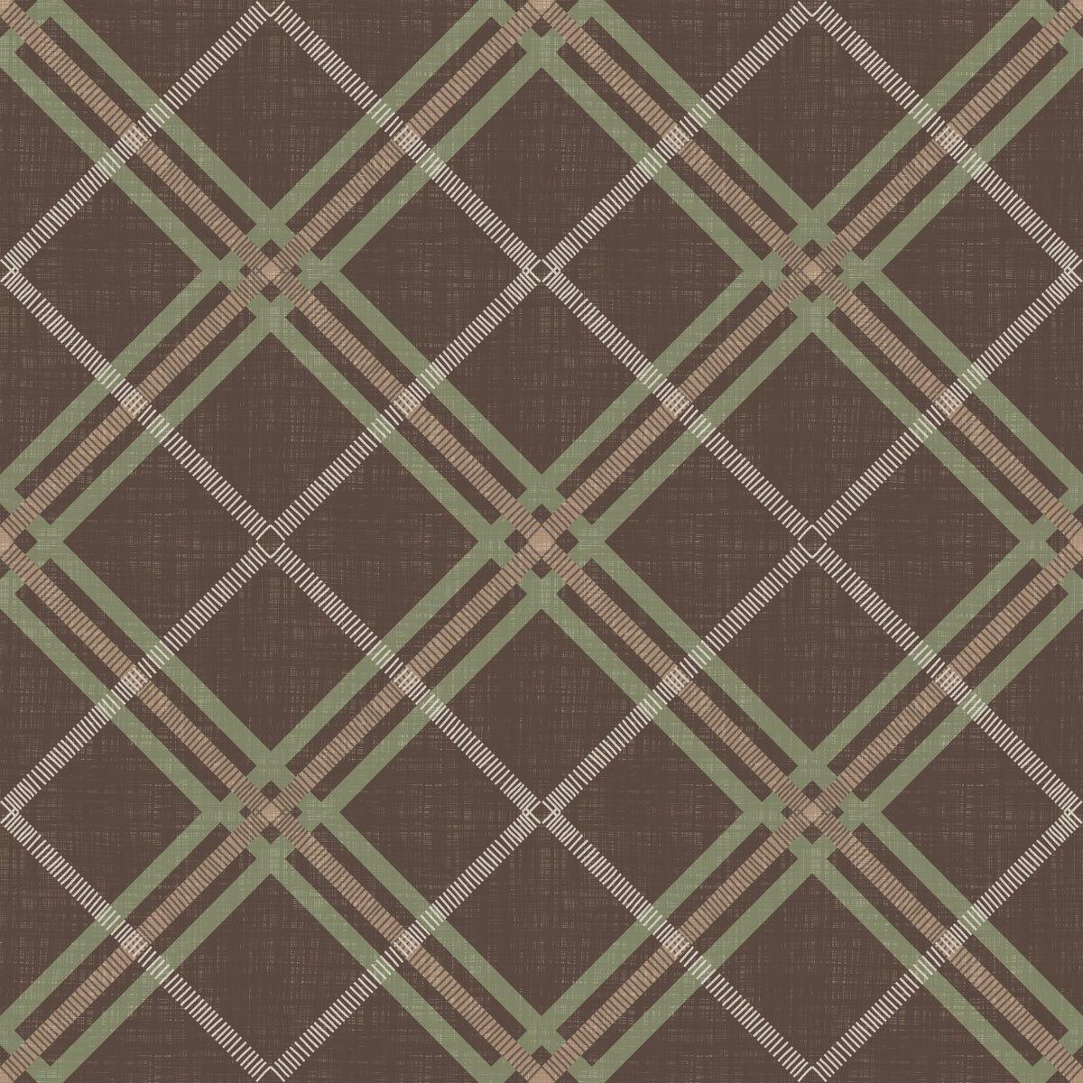 Eredità invernale - Carta da parati a quadri con griglia a intreccio tartan in tonalità tenui e delicate in your room — zoomed