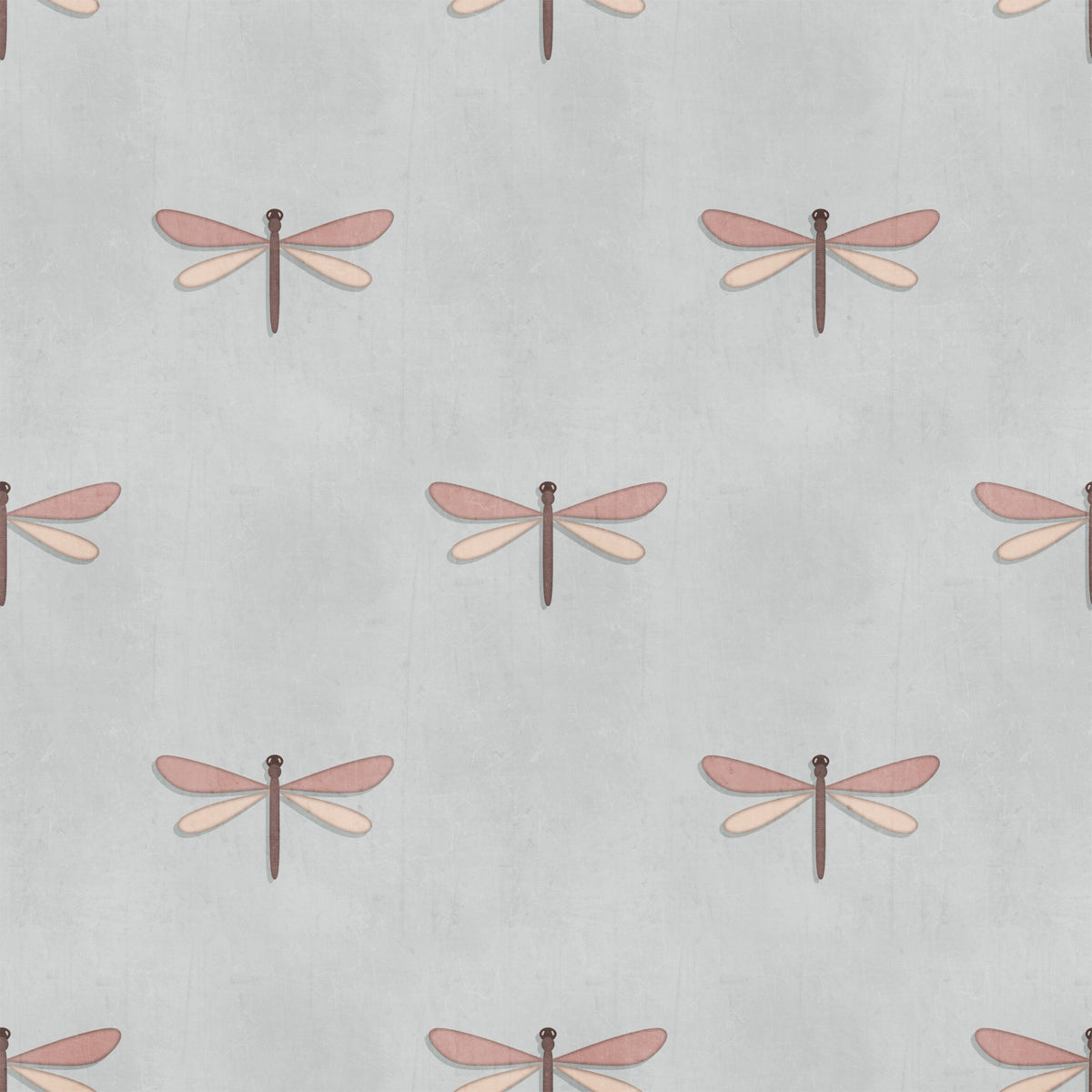 Carta da parati con illustrazione sognante di libellule in your room