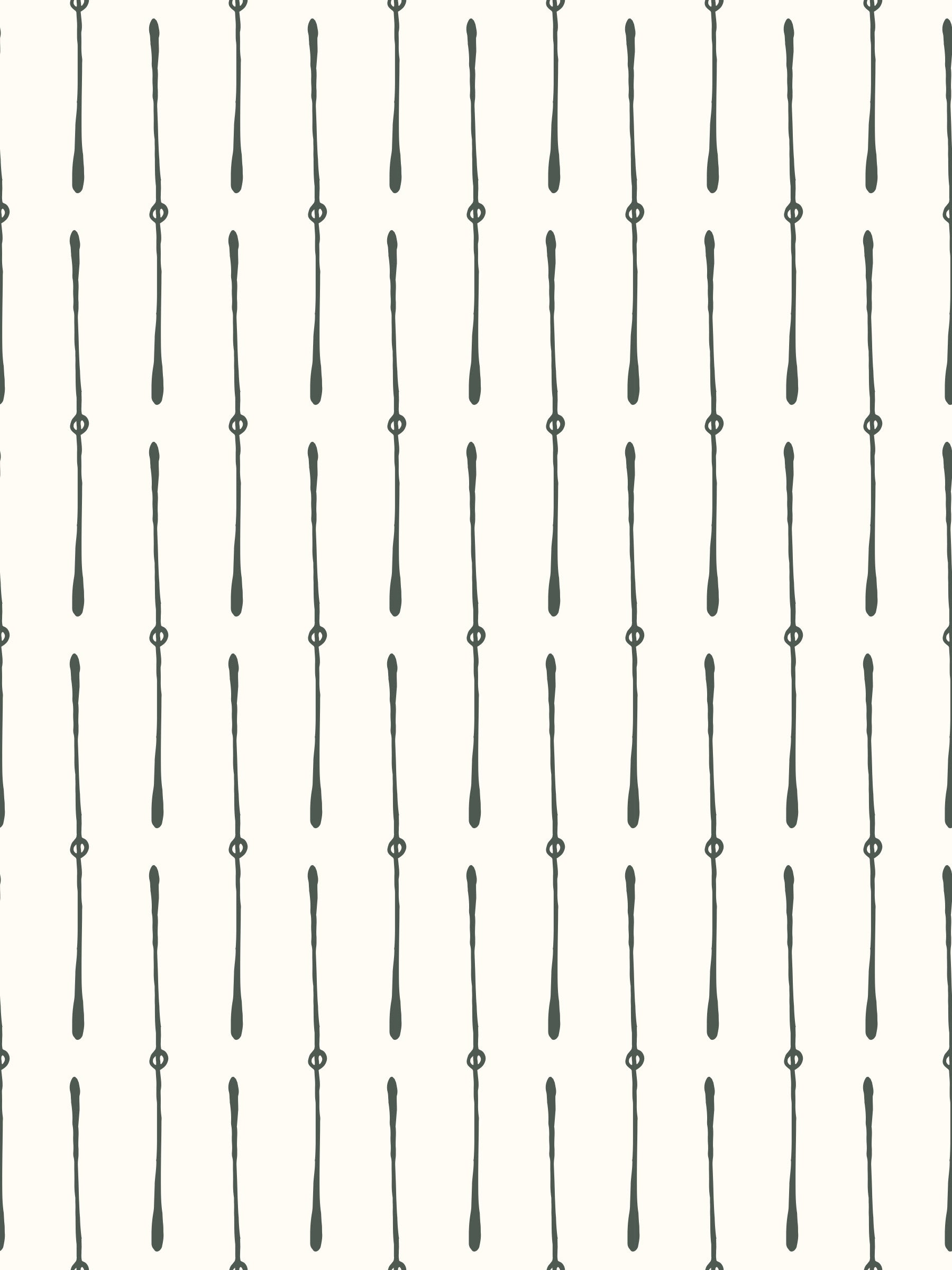 Moderne Tapete mit Muster aus linear angeordneten, voneinander getrennten Strichen