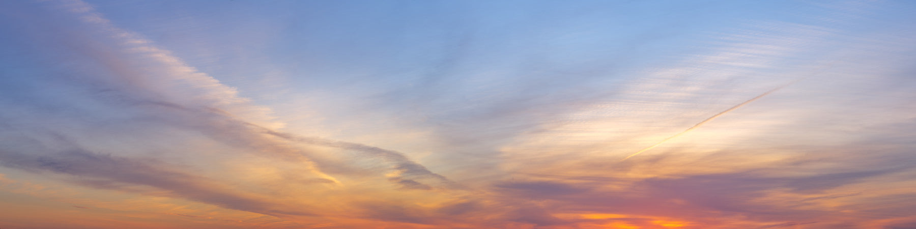 Amber Dusk Atmospheric Sky Wall Mural