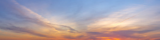 Amber Dusk Atmospheric Sky Wall Mural