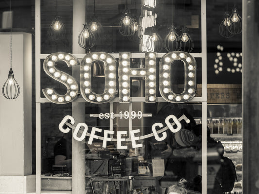 Metropolitan Coffee House Marquee Wall Mural