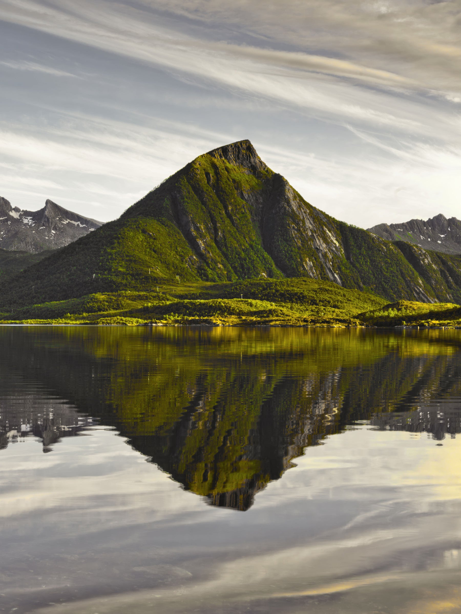 Glacial Lake and Mountain Vista Wall Mural