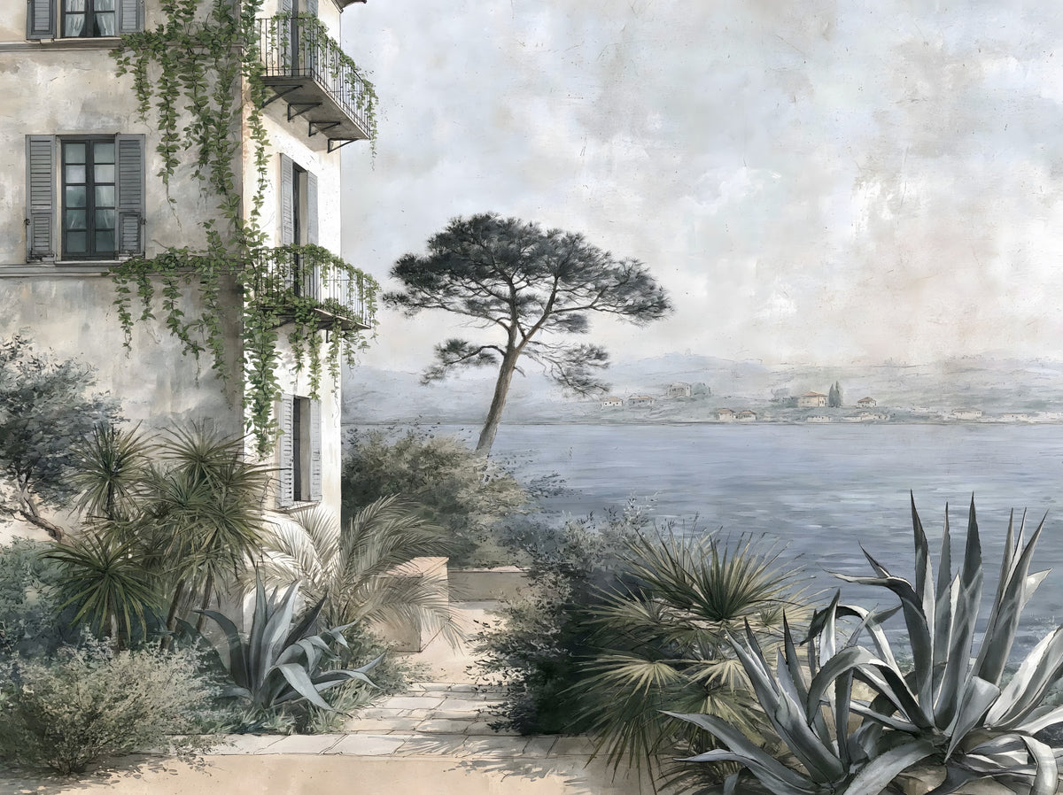 Fresque murale « Havre côtier méditerranéen »
