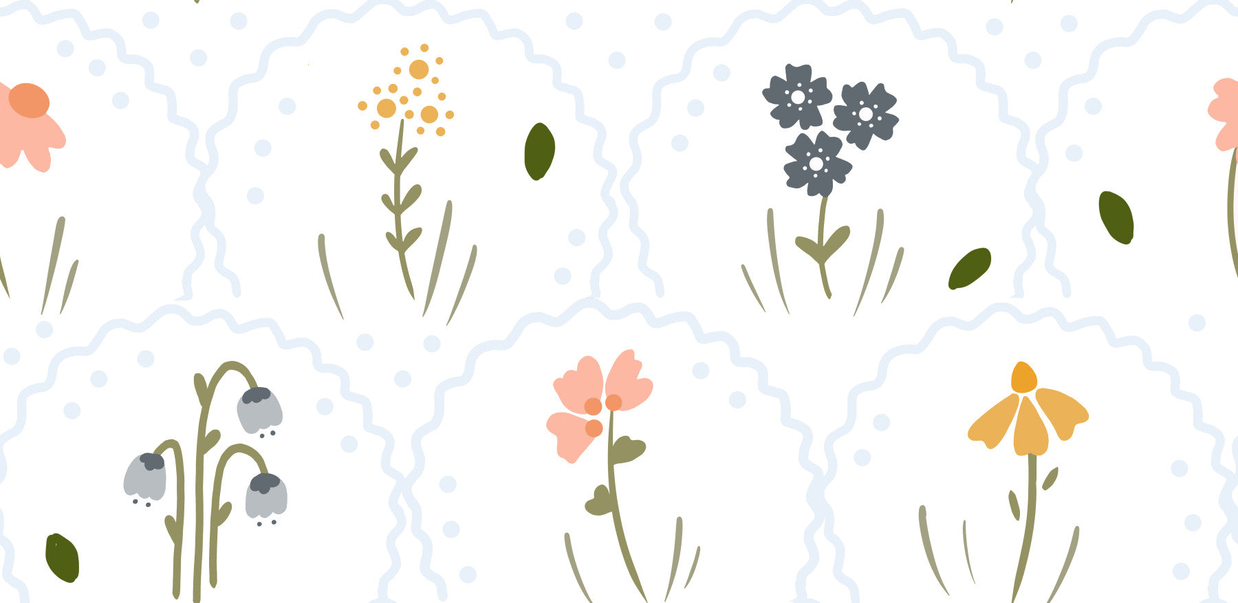 Tapete „Wilde Wiesenblumen“