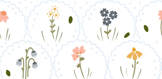 Tapete „Wilde Wiesenblumen“