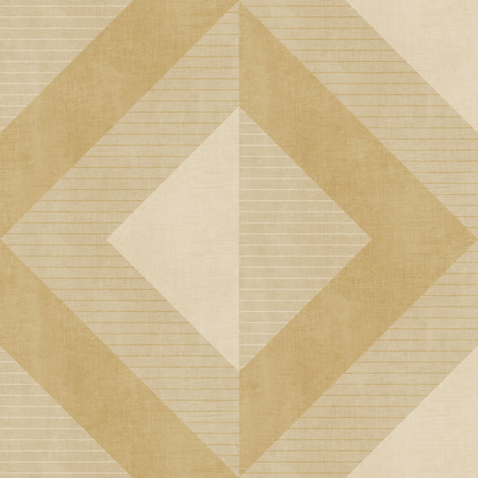 Tapete mit goldenem geometrischem Rautenmuster