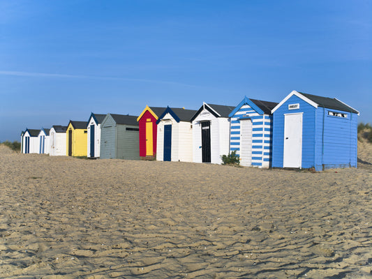Summer Seaside Shelters Wall Mural