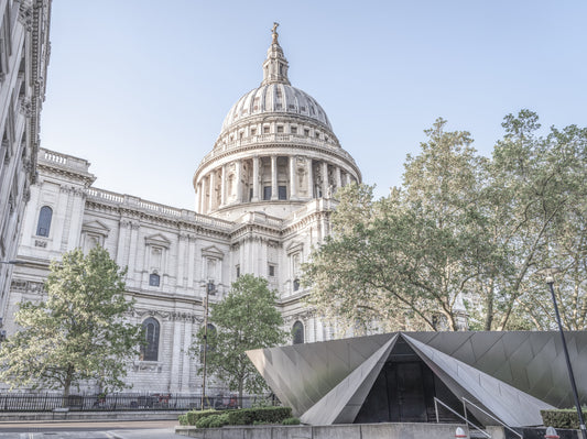 Mural de parede com marco arquitetónico do horizonte de Londres