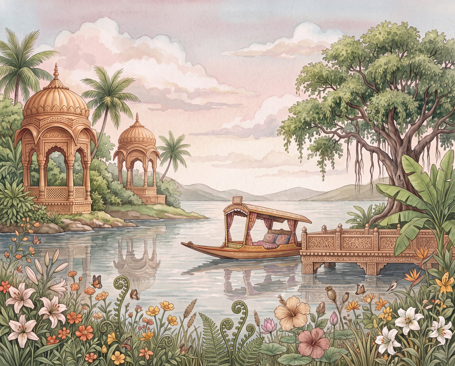 Panorama mural Raj Angan