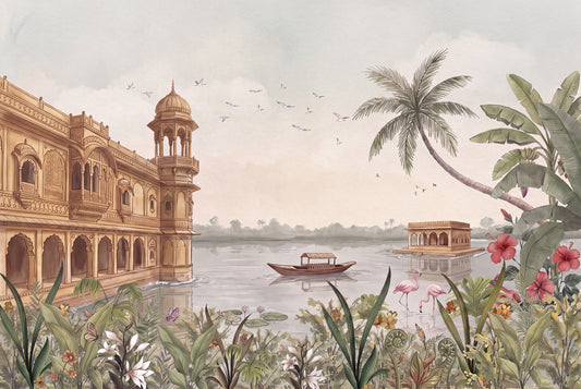 Jheel Mahal-veggmaleri