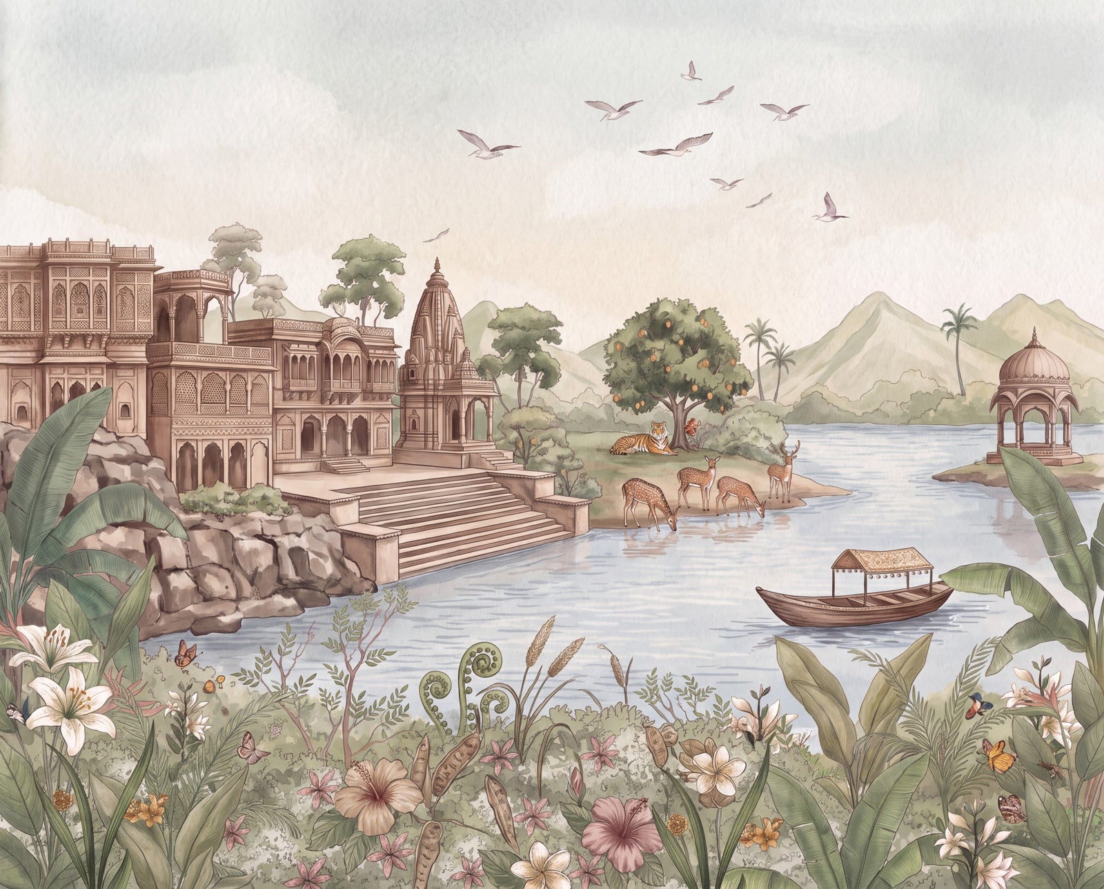 Mural de pared Haveli Ghat in your room