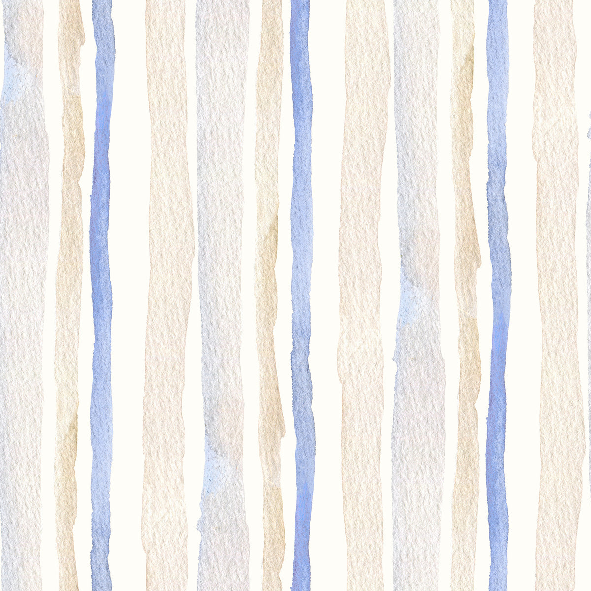 Behang met serene aquarelstrepen in blauw en beige⁠ in your room