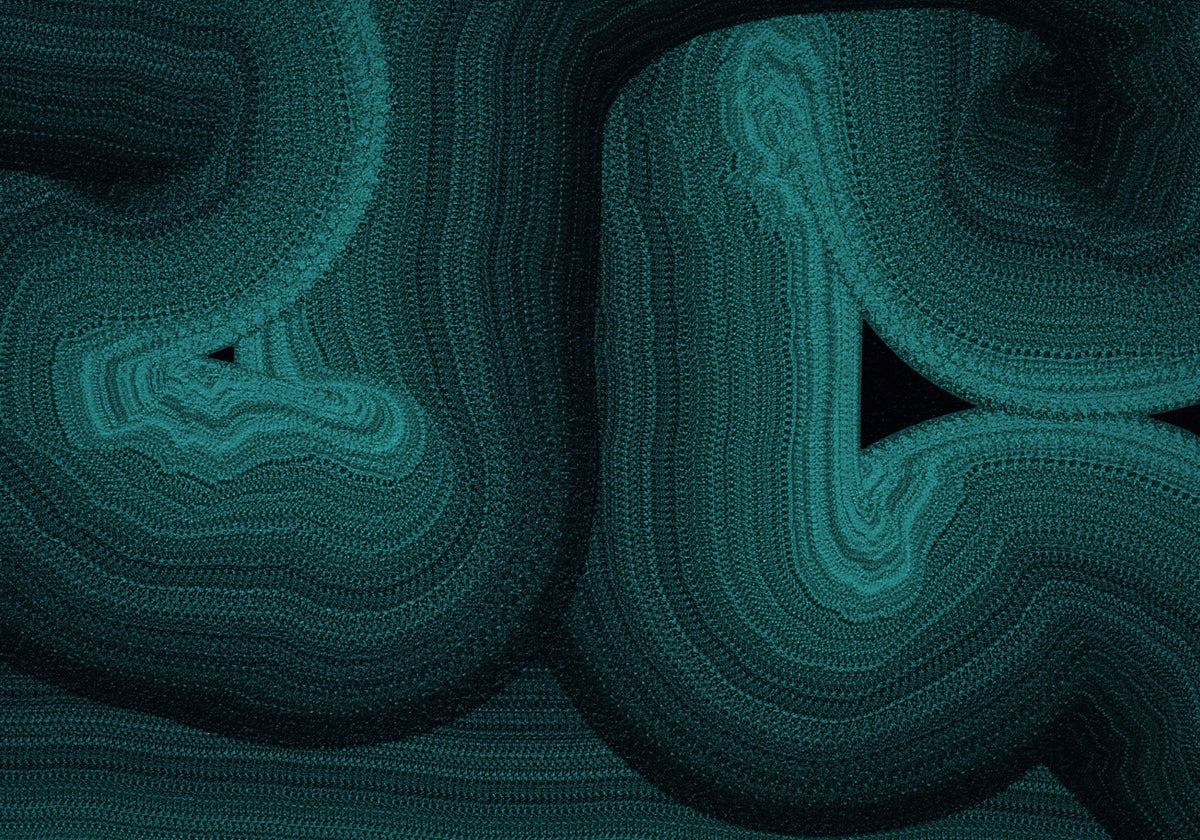 Wandbild „Deep Ocean Swirls“ in your room — zoomed