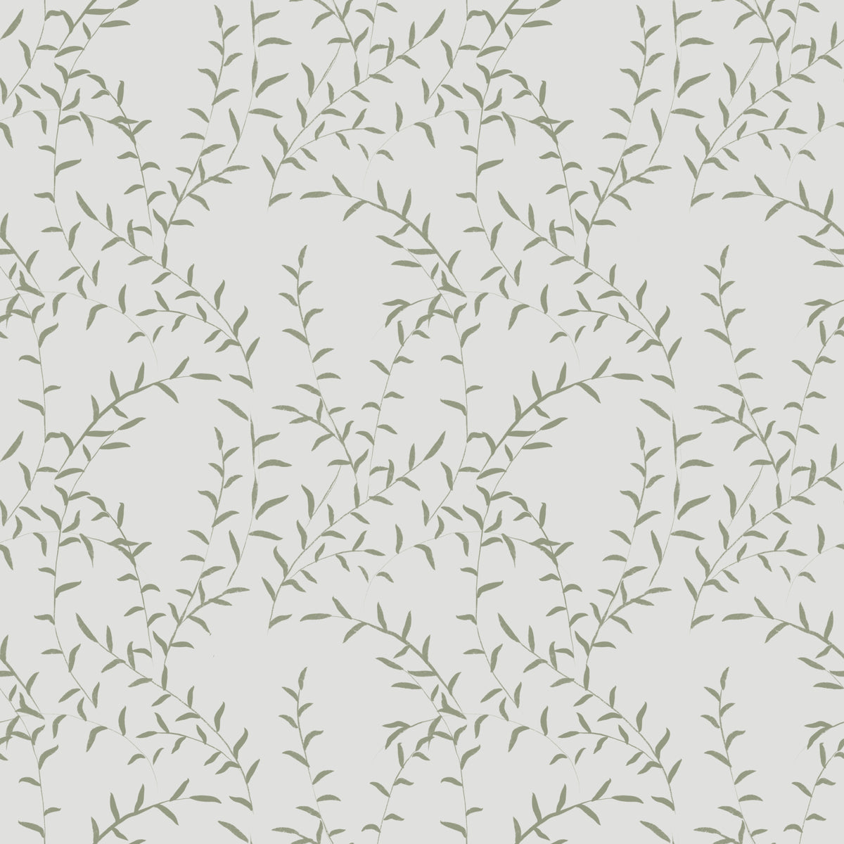 Papel de parede minimalista com padrão de folhas de salva in your room — zoomed