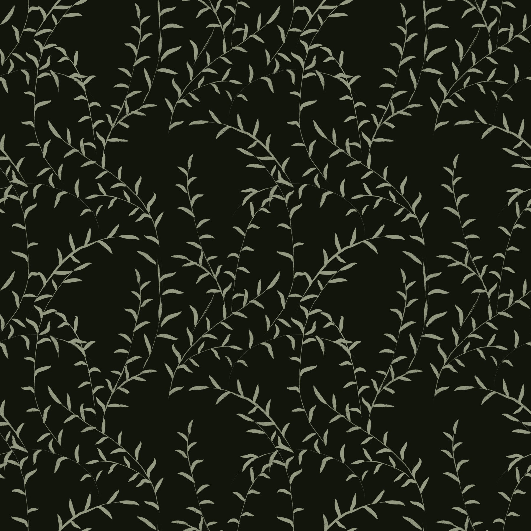 Papier peint silhouette de branche de saule minimaliste⁠