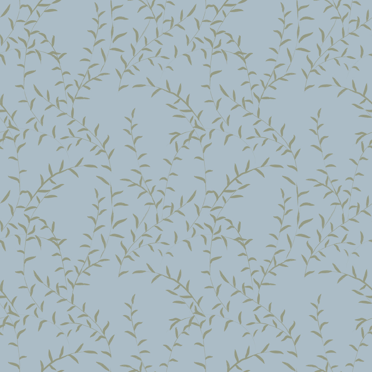 Papier peint minimaliste avec motif de feuilles de saule in your room