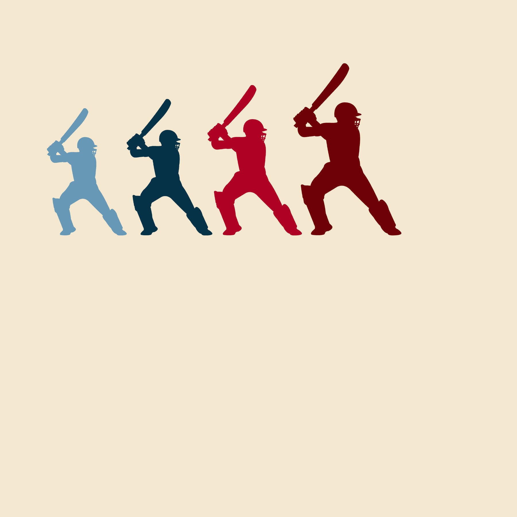 Wandbild „Cricket-Schlagmann in Bewegung“