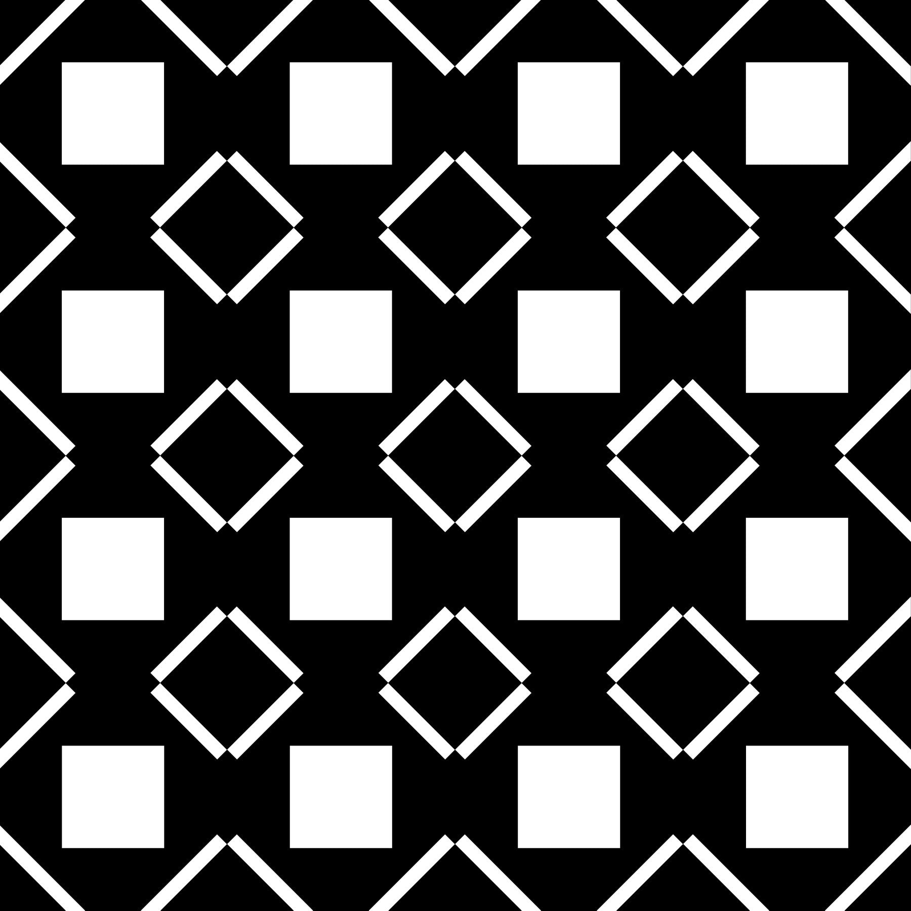 Papier peint géométrique quadrillé minimaliste noir et blanc⁠