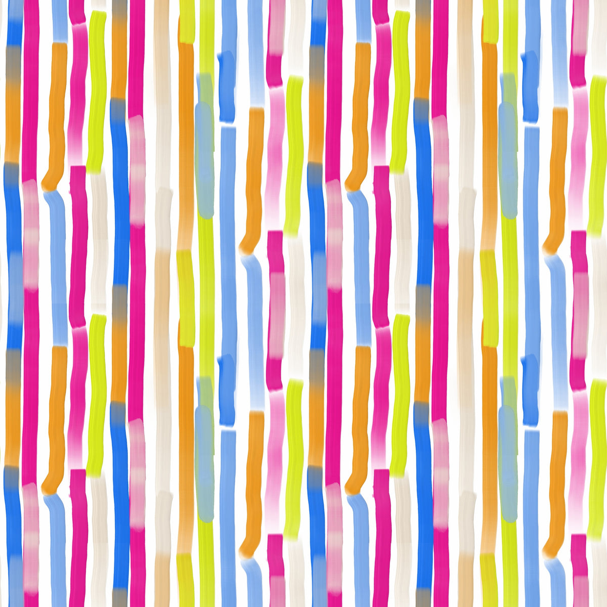 Papel de parede com pinceladas verticais multicoloridas vibrantes⁠ in your room — zoomed