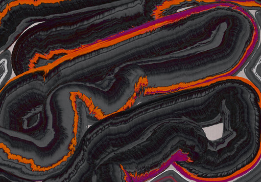 Fototapet mural contemporan cu model Strata Fiery