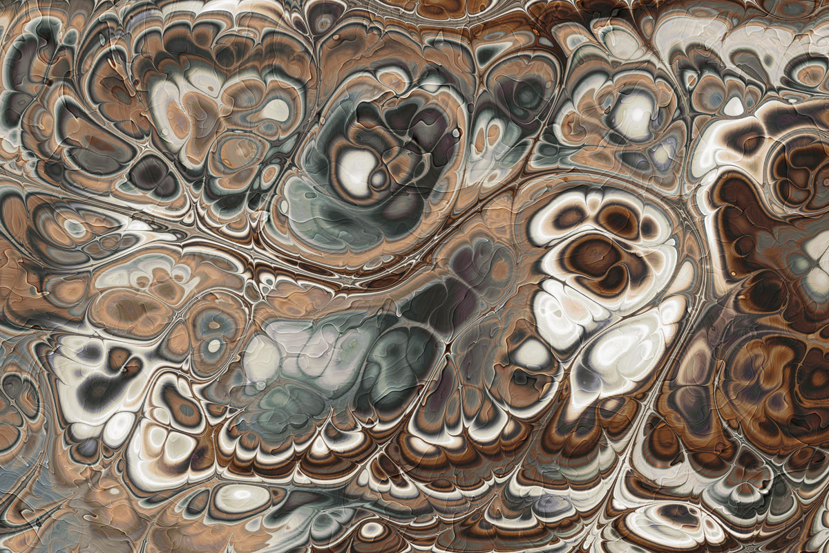Papier peint panoramique de luxe à texture de marbre brun abstrait
