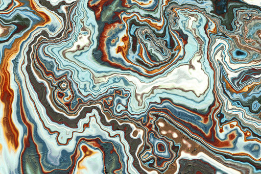 Earthy Marbled Swirl Abstract Wall Mural