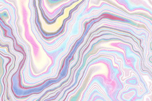Holographic Marble Wave Texture Wall Mural