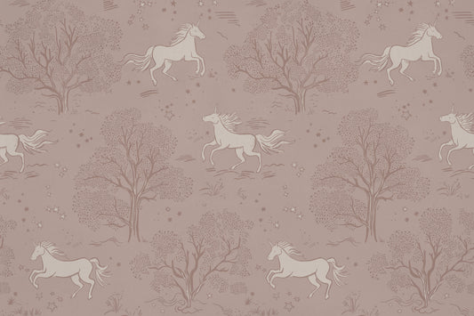 Magical Unicorn Dreamland – Misty Rose Wall Mural