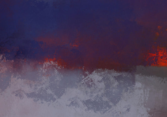 Papier peint panoramique texturé Indigo et Ember