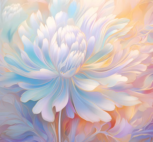 Ätherisches Wandbild „Pastellblüte“