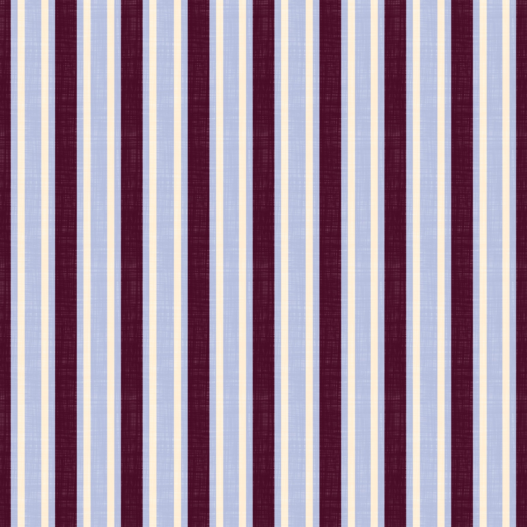 Papier peint à rayures verticales effet lin Ivy League - bordeaux, lilas et crème
