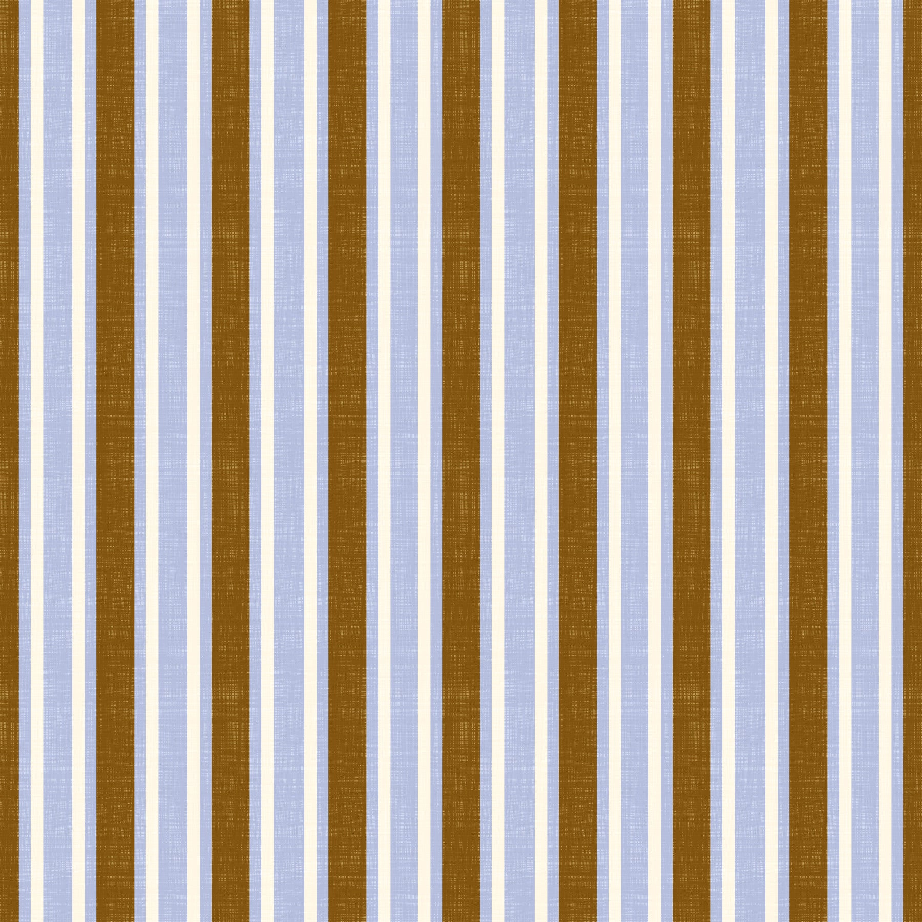 Papier peint à rayures verticales façon lin Ivy League - lilas, moutarde et crème