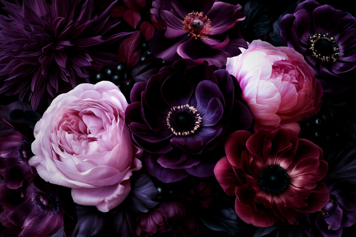 Nastrojowa, dramatyczna fototapeta ścienna z motywem ogrodu botanicznego in your room — zoomed