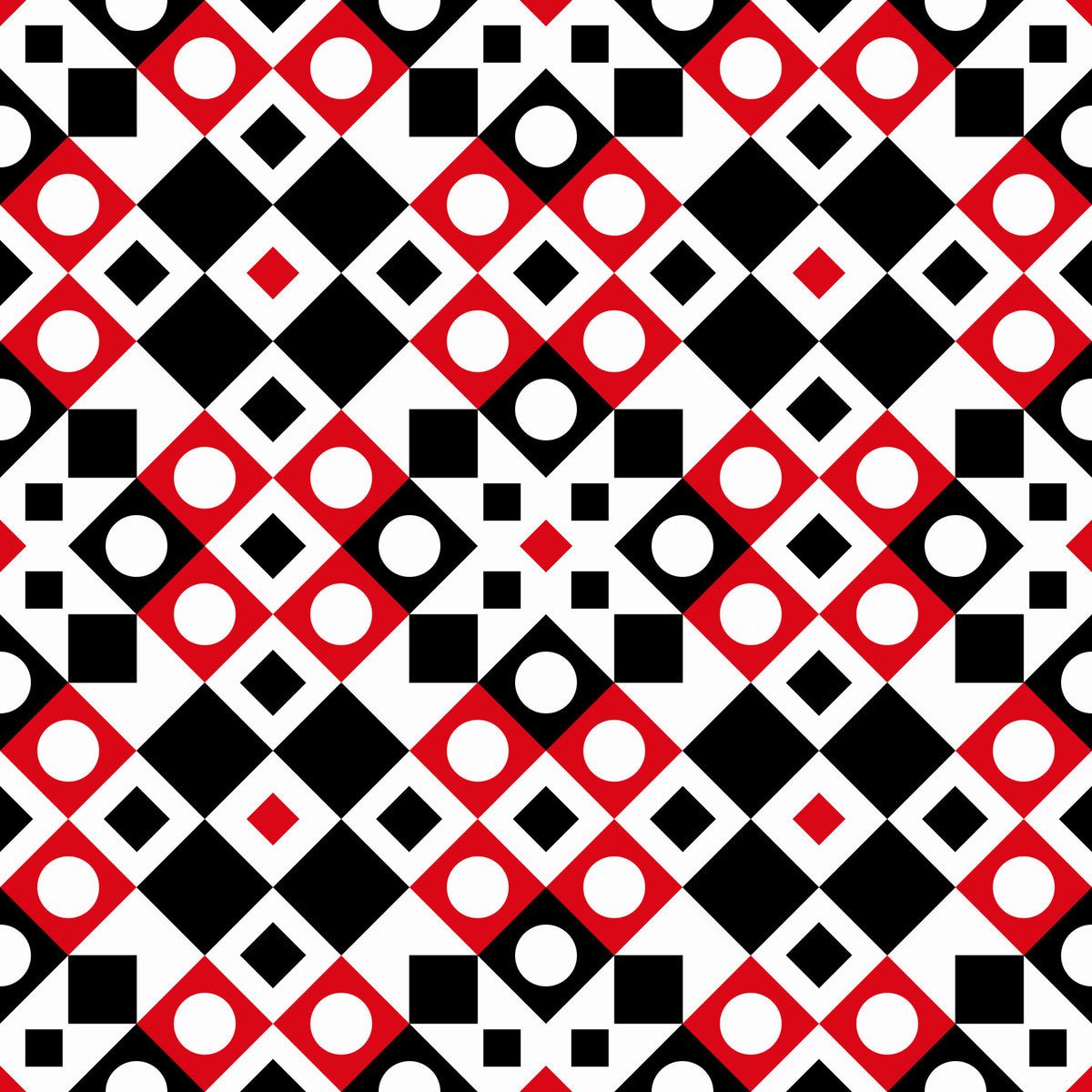 Abstrakt ternet cirkelgrafik-tapet in your room — zoomed