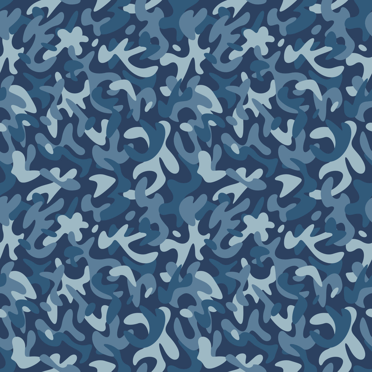 Papier peint à motif camouflage bleu marine nuit in your room — zoomed