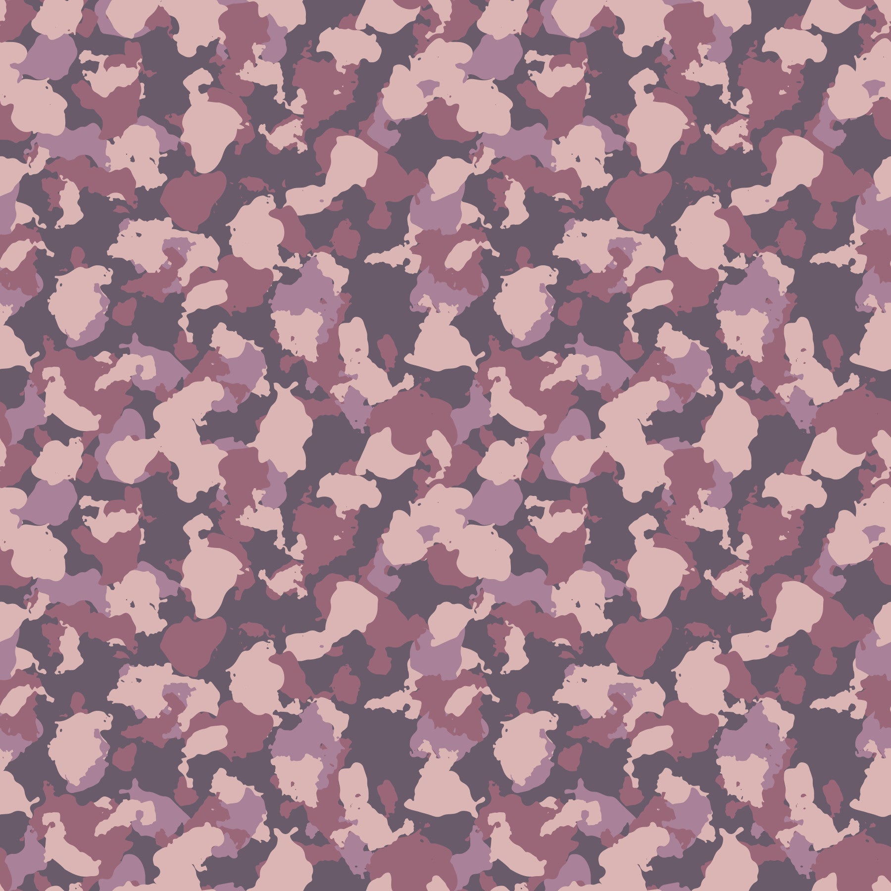 Papier peint Motif camouflage rose poudré