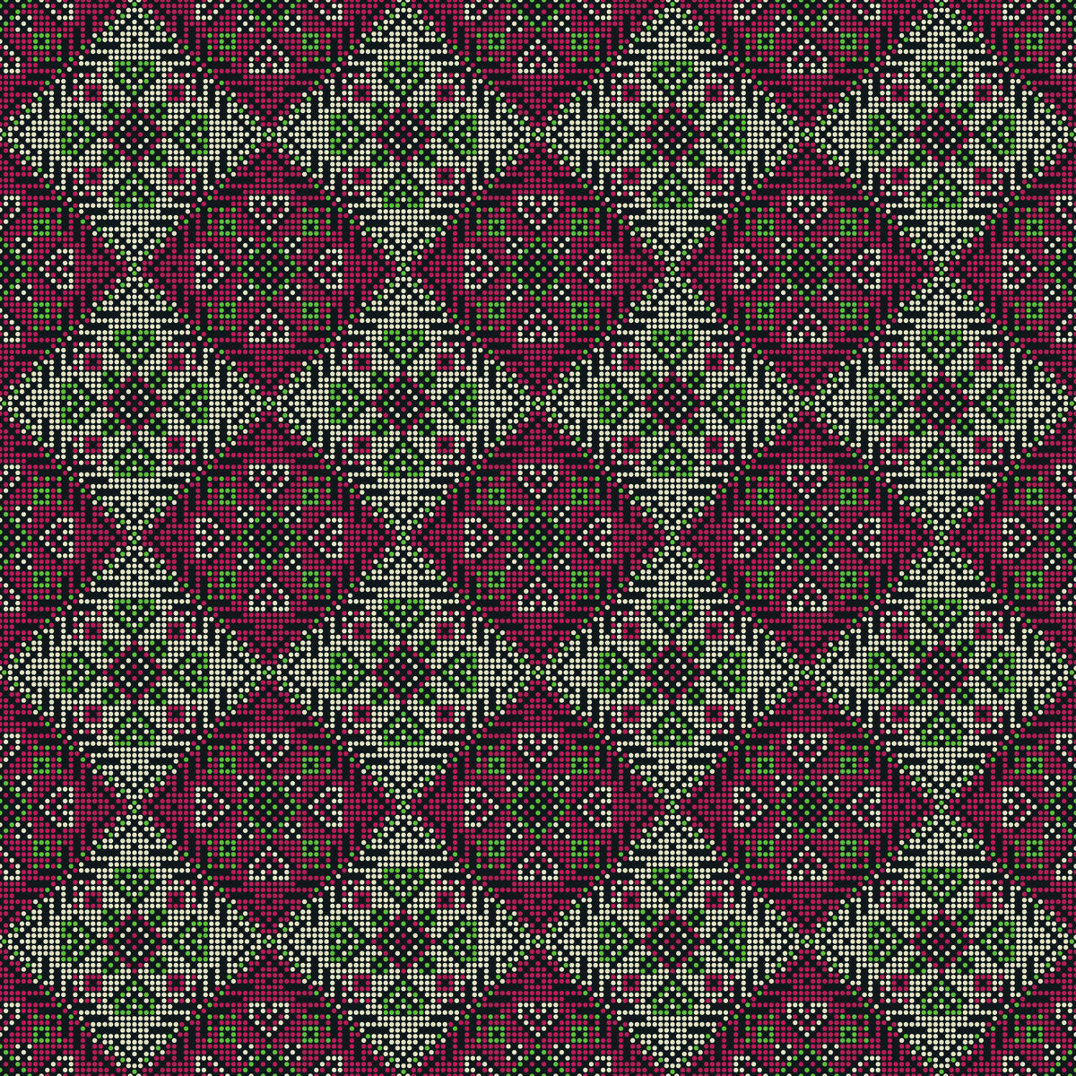 Heritage Folk Embroidery Motif Wallpaper⁠ in your room — zoomed