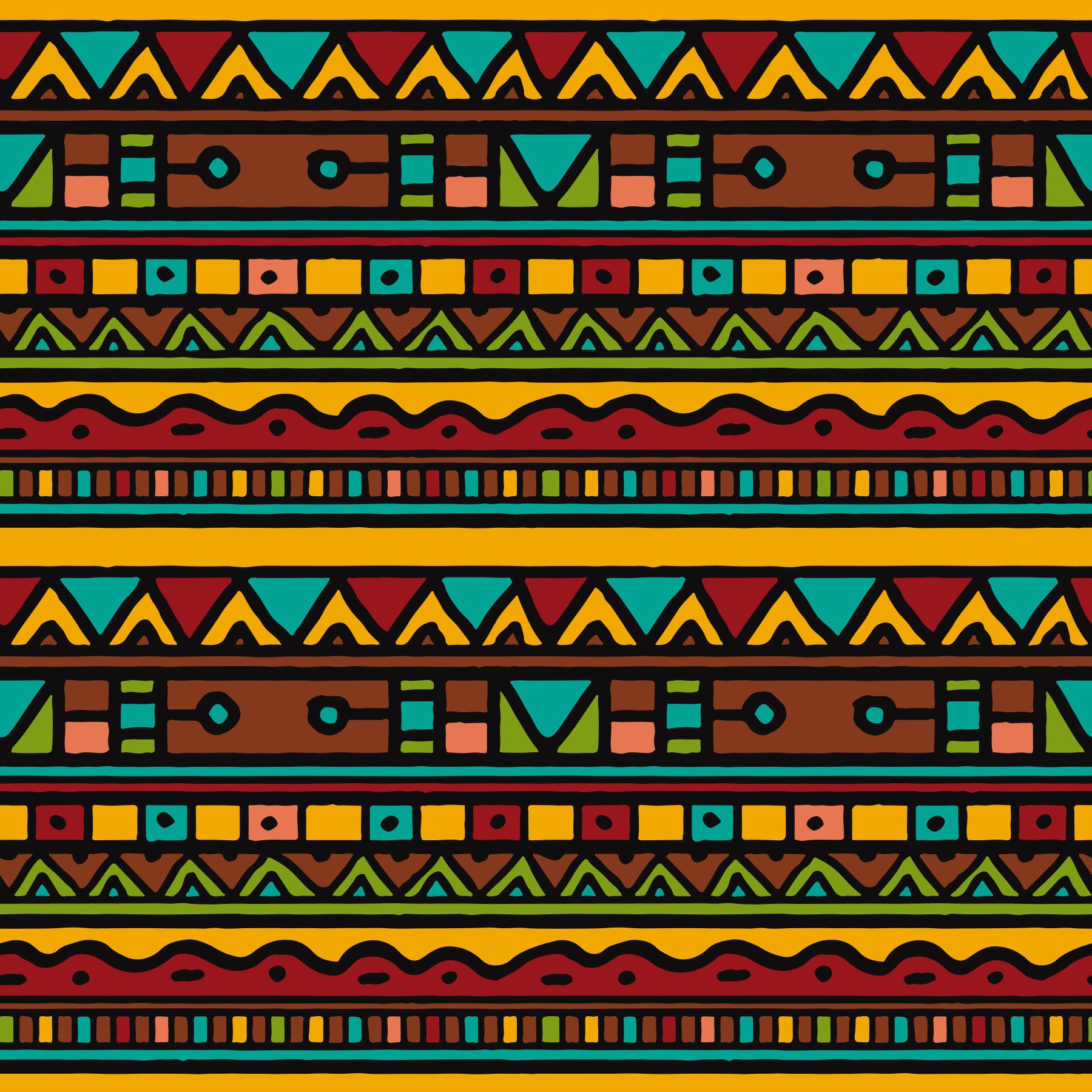 Tapet med geometriskt folkloristiskt tribal-mönster⁠