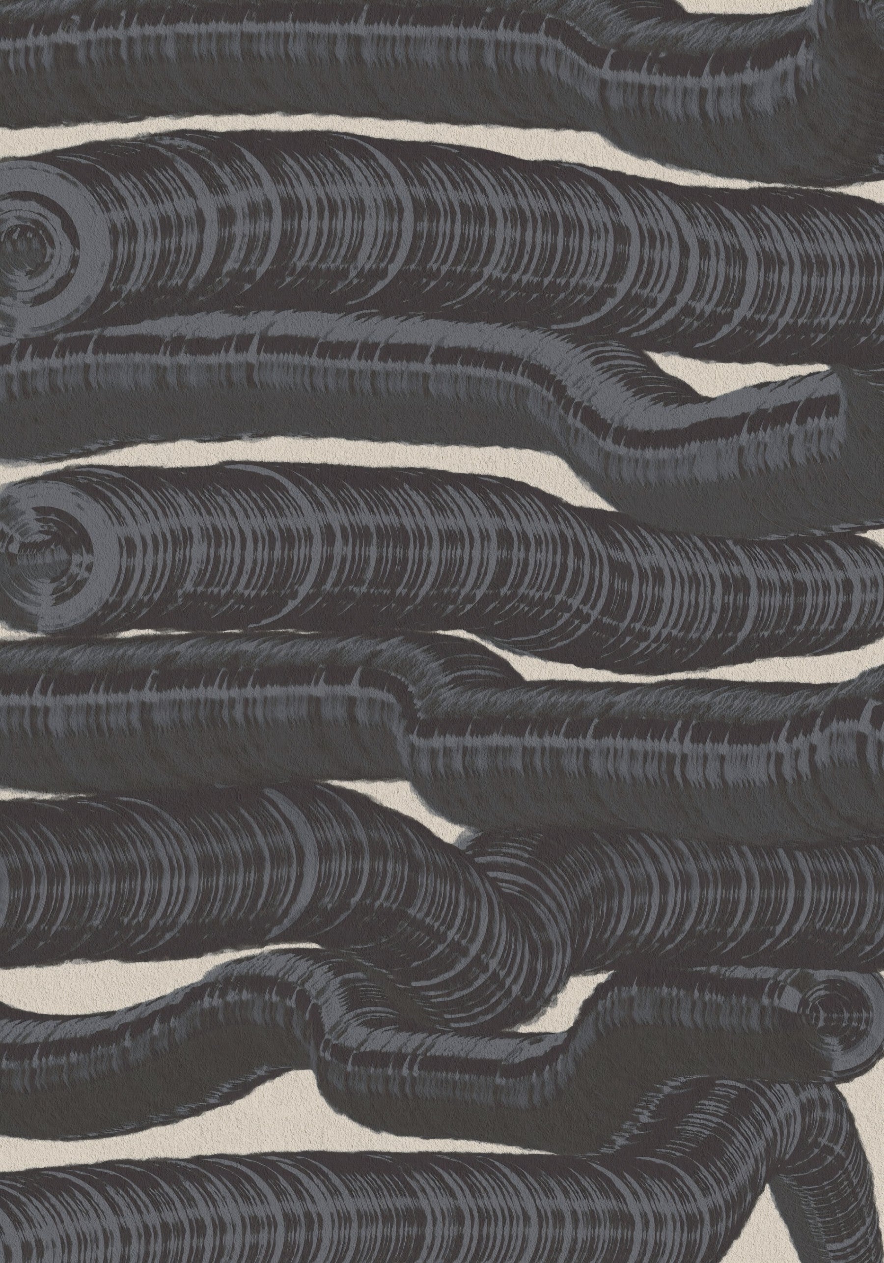 Wandbild „Monochrome Fluid Layers“