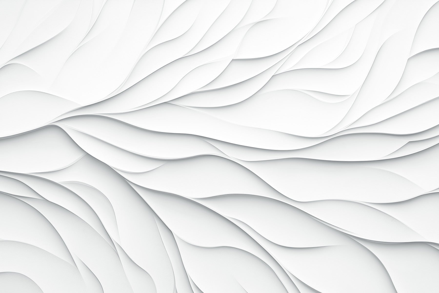 Murale da parete minimalista con curve di carta sovrapposte