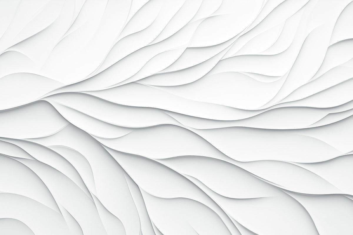 Murale da parete minimalista con curve di carta sovrapposte in your room — zoomed