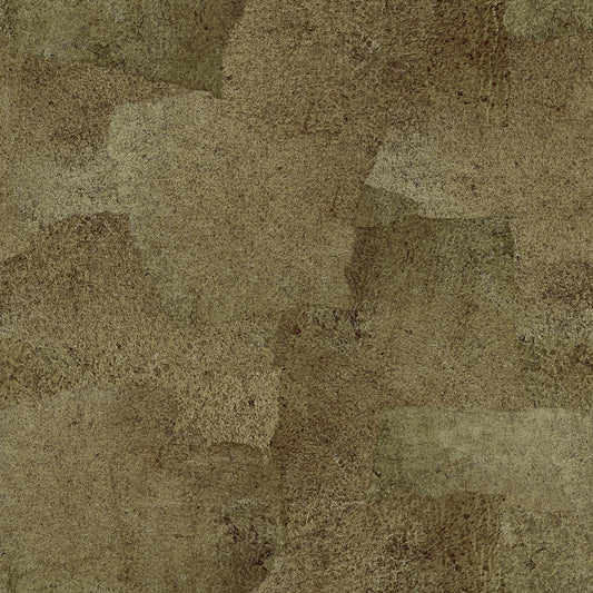 Papel pintado Torn Leather - Olive Gold⁠