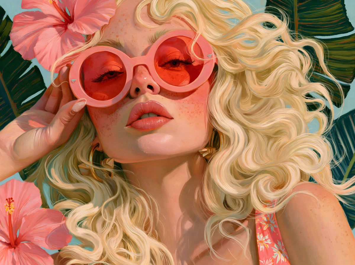 Murale da parete Summer Muse baciato dal sole