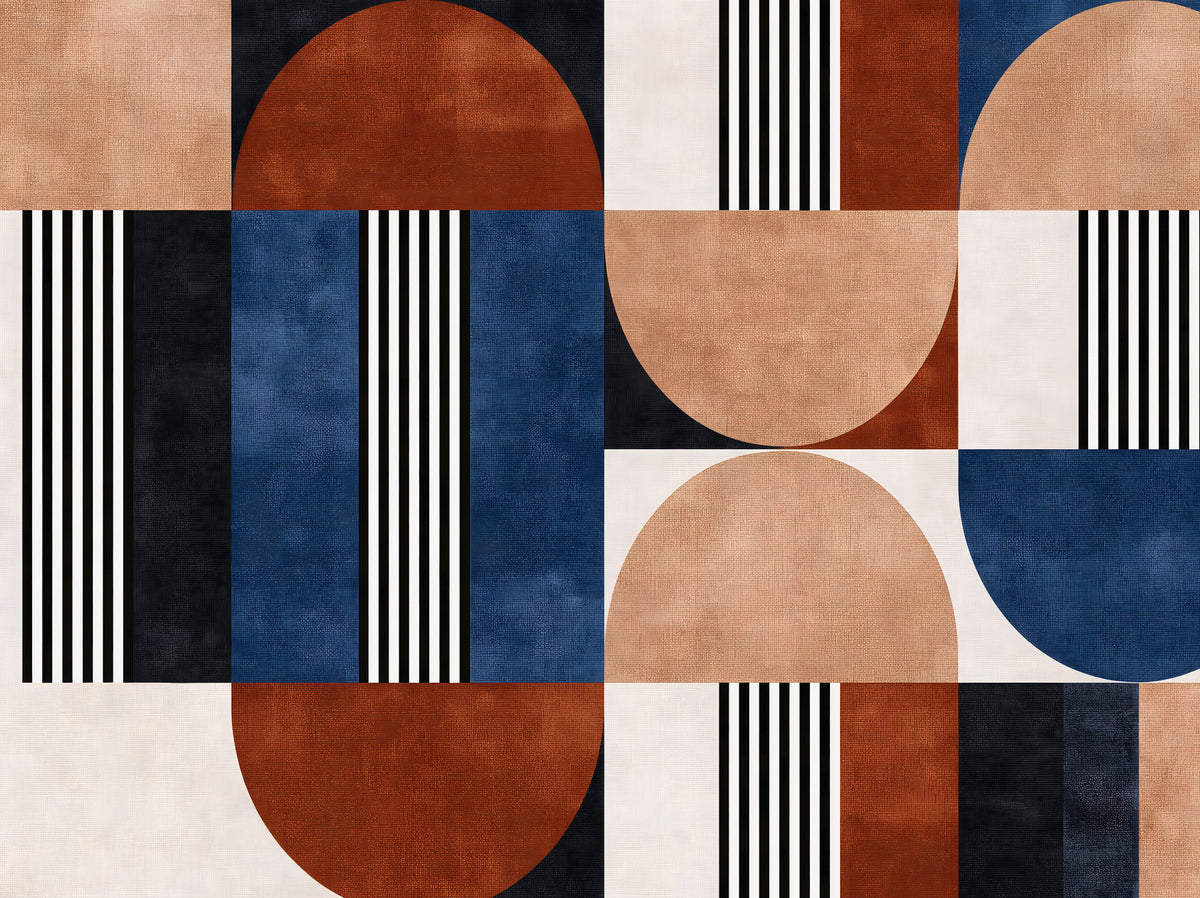 Papier peint panoramique Mosaïque géométrique moderne in your room — zoomed