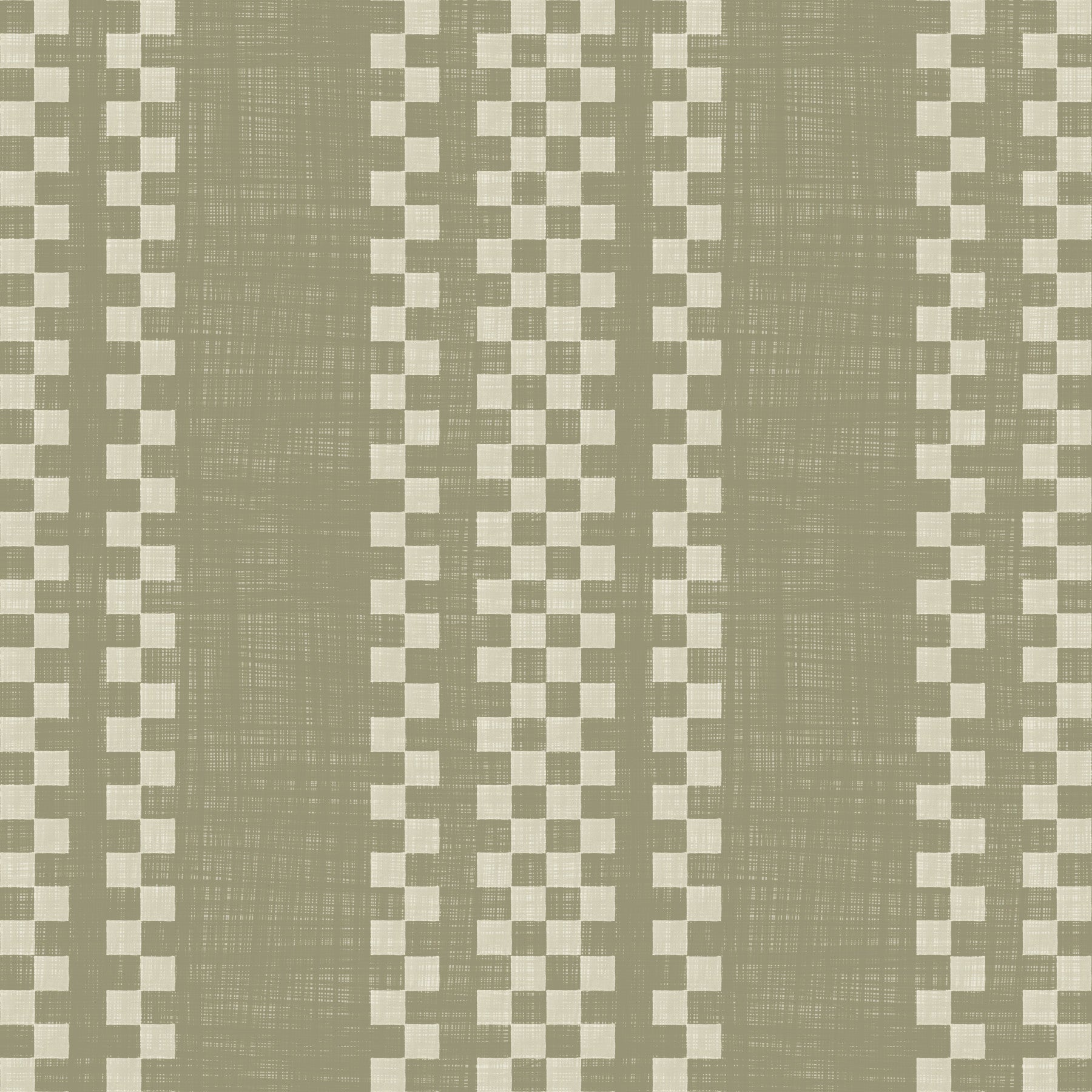 Ternede striber - salviegrøn canvas-tapet
