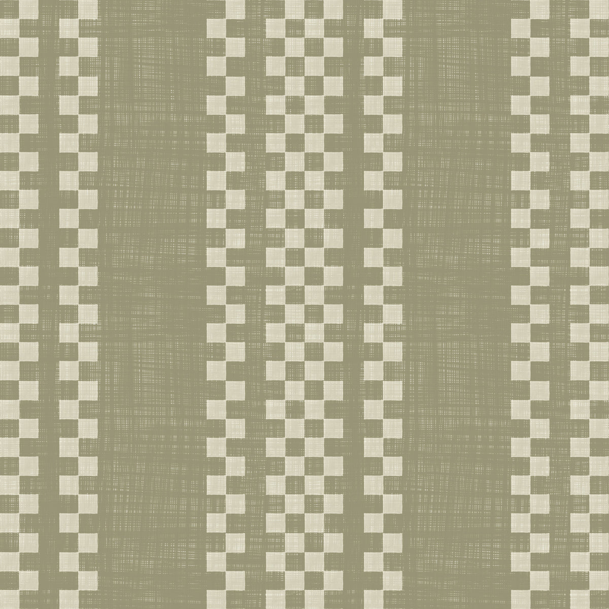 Ternede striber - salviegrøn canvas-tapet in your room — zoomed