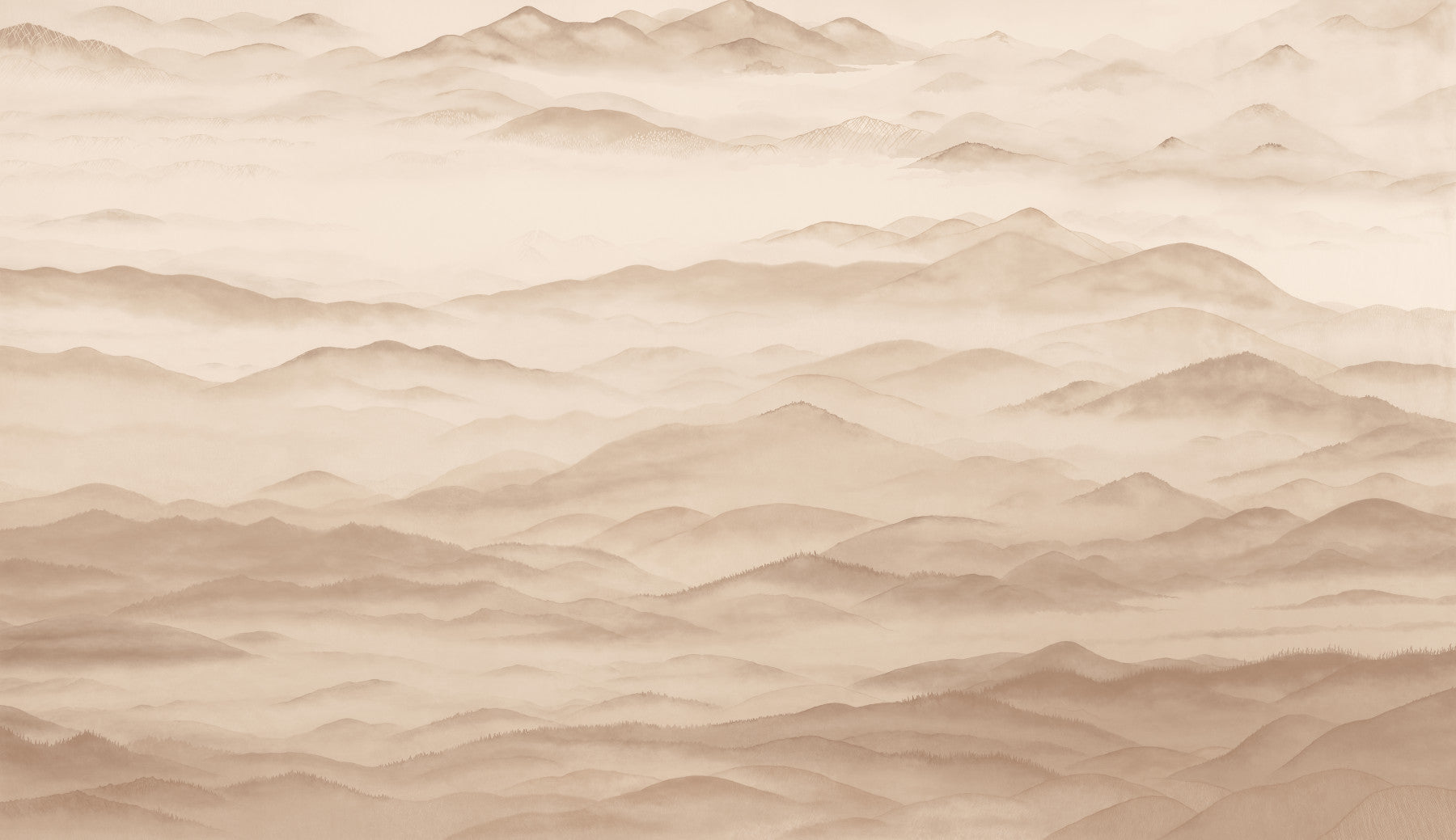 Roerich Valley - Sepia Wall Mural