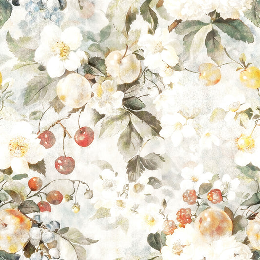 Carta da parati botanica Raccolto del Frutteto Rustico